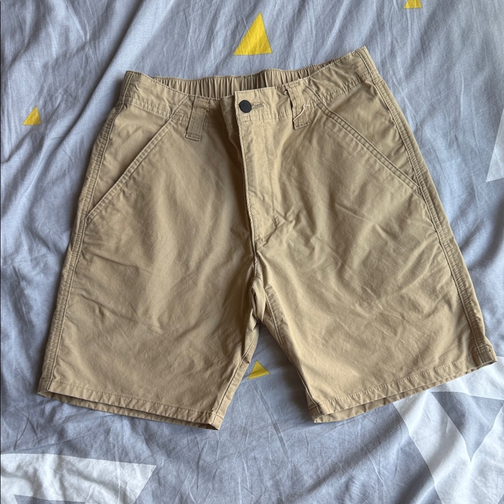 Classic Tan Men's Flat Front Shorts